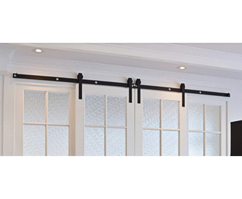 Vancleef Classic Design Standard Double Track Barn Door Hardware Kit